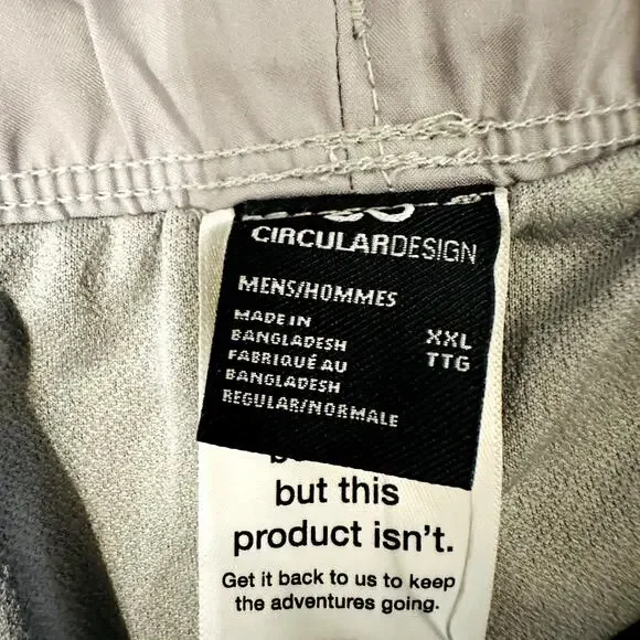 The North Face Men's Gray Solid Outdoor Elastic Waist Wander Shorts Size XXL NWT - Picture 3 of 7